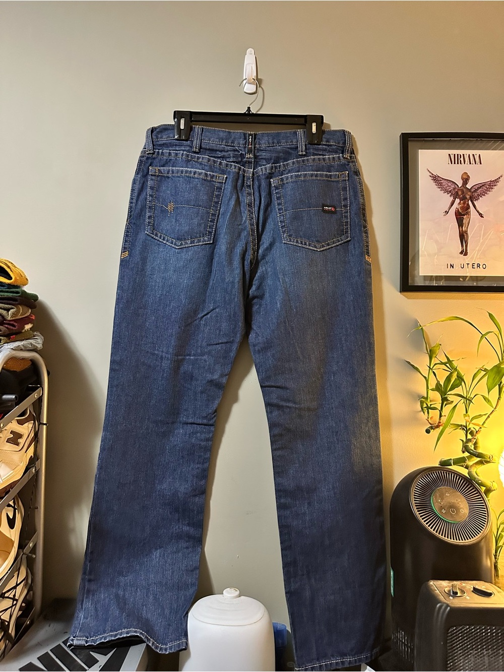 Ariat Men's Dark Blue Relaxed Fit Jeans